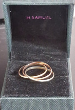 9ct Gold Russian Wedding Ring Tri Colour Gold Fully Hallmarked 1.66 gm Size N