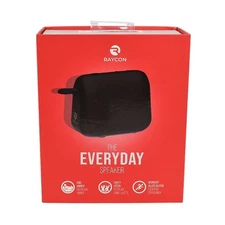RAYCON Black THE EVERYDAY SPEAKER Waterproof Lightweight Bluetooth NEW