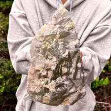 6.35LB Natural green cubic fluorite - quartz crystal mineral specimen