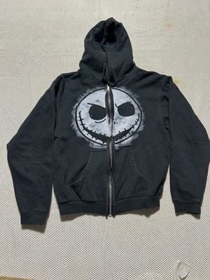 Y2K The Nightmare Before Christmas Jack Skellington Zip Up Hoodie