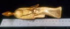 Rare Midcentury Gilt Cast Iron Japanese Set 3 Geisha Model Figurines Performing  — photo 9