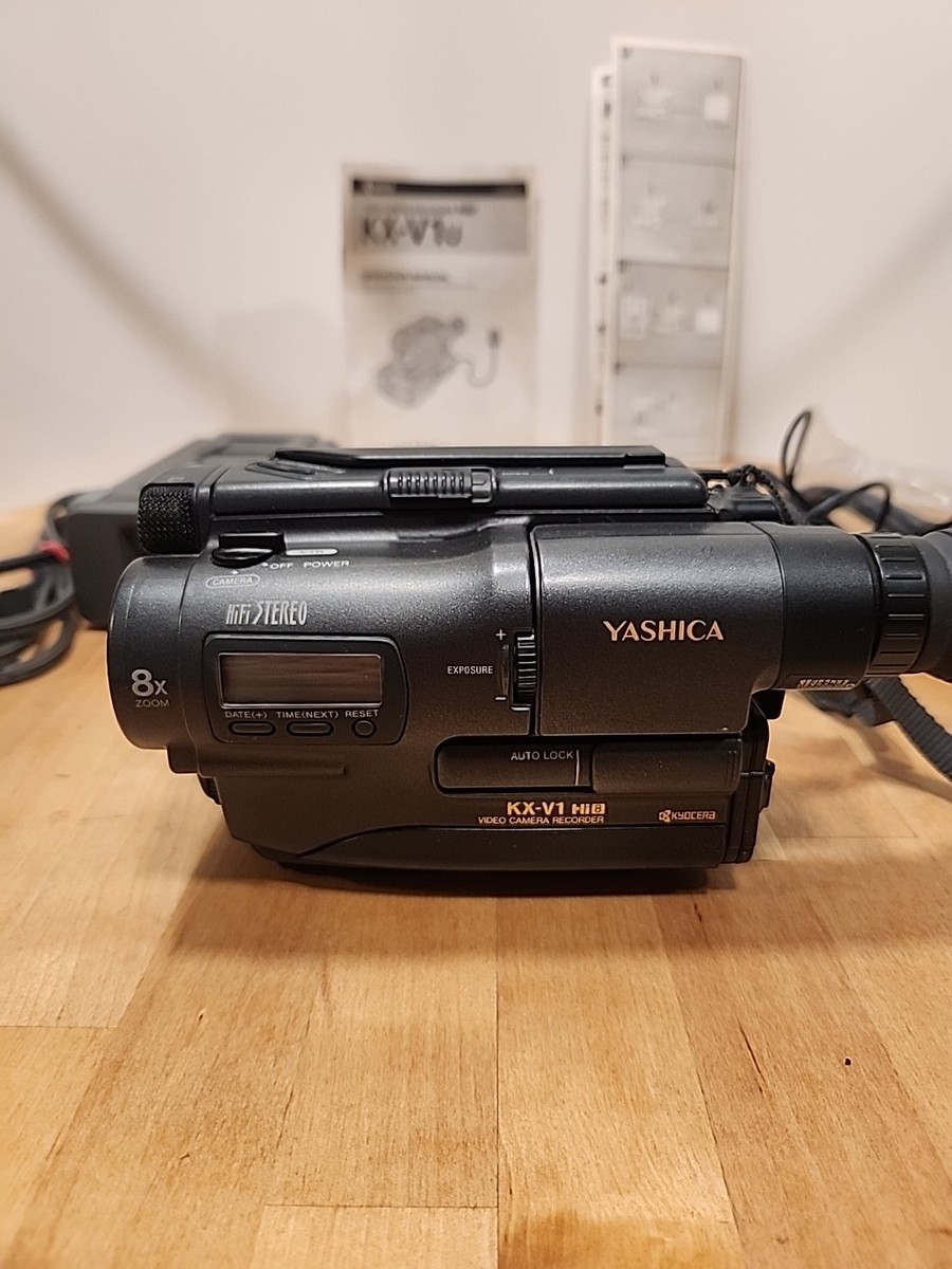 Yashica KX-V1u Hi 8 Video Camera Recorder W/ Accessories And HT-1