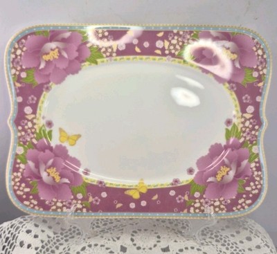 Maxwell And William Cashmere Enchant'e Gabrielle Serving Tray Bone China 29X22cm