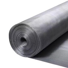 304 Stainless Steel Mesh Window Screen Roll 36" x 200" x 200", Silver
