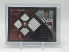 Freddie Freeman /75 2016 Topps Museum Collection 4 Patch Primary Pieces Braves