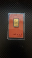 Valcambi Suisse Gold Bar 5g 999.9 Fine Gold 3341.14 per troy oz