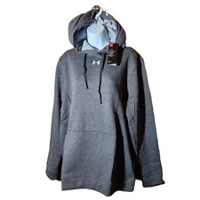 Under Armour Hustle Pullover Hoodie - Women  s Size XL Dark Grey