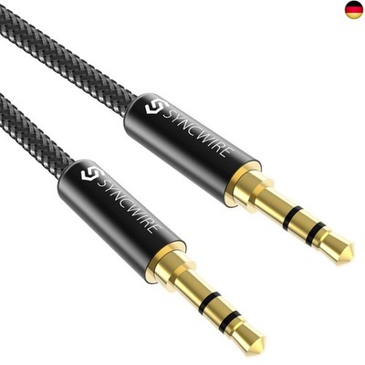 Aux Kabel 2m Syncwire 3.5mm Klinkenkabel - Audio Kabel für Kopfhörer, Apple i