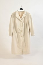 Vintage 80s Maxi Oversize Beige Trench Coat