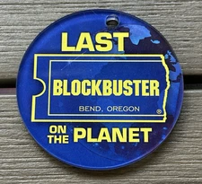 Blockbuster Video Last on the Planet Bend Oregon Ornament Round Mirror 3" Used