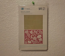New Retired LifeStyle Crafts GooseBumpz Embossing 2 Folders Wildflower