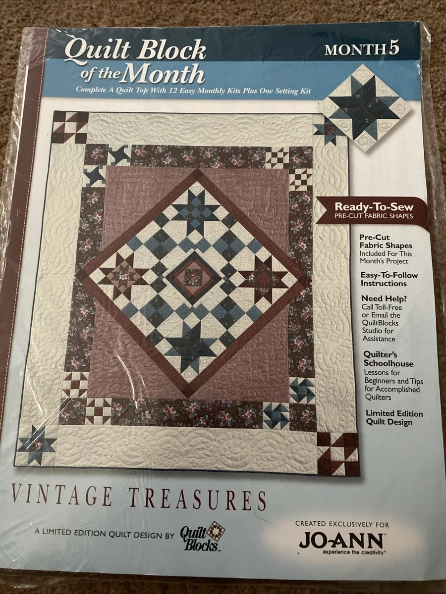Bloc De Couette JoAnn Fabrics Mystic Blues - Mois 5 - Prédécoupé - Neuf