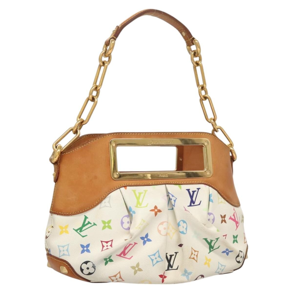 正規品ルイヴィトン ジュディPM LOUIS VUITTON Monogram Multicolor Judy PM Shoulder Bag White