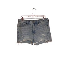 Old Navy High Rise OG Straight Distressed Cutoff Denim Shorts Size 12