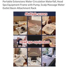 Portable Extensions Water Circulation Waterfall, Head Spa Equipment Frame with P