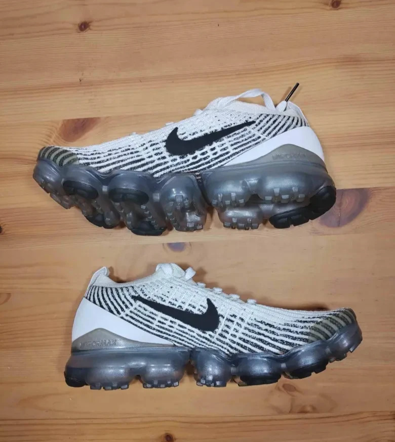 Nike Air Vapormax Flyknit 3 Zebra Black White Men's Size 7.5