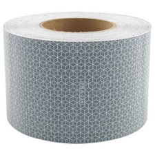 ORALITE 18607 Reflective Tape,W 4 In, White 6NGA0