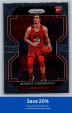 Marko Simonovic Rookie 2021-22 Panini Prizm #166 Chicago Bulls
