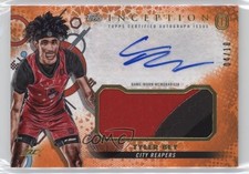 2022-23 Topps Inception OTE Overtime Elite Relic Orange 4/10 Tyler Bey Auto 1pe9