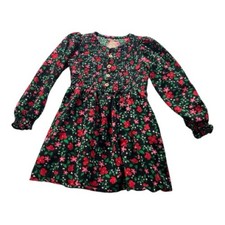 Cat  Jack Floral Dress - Black, Red, and Green