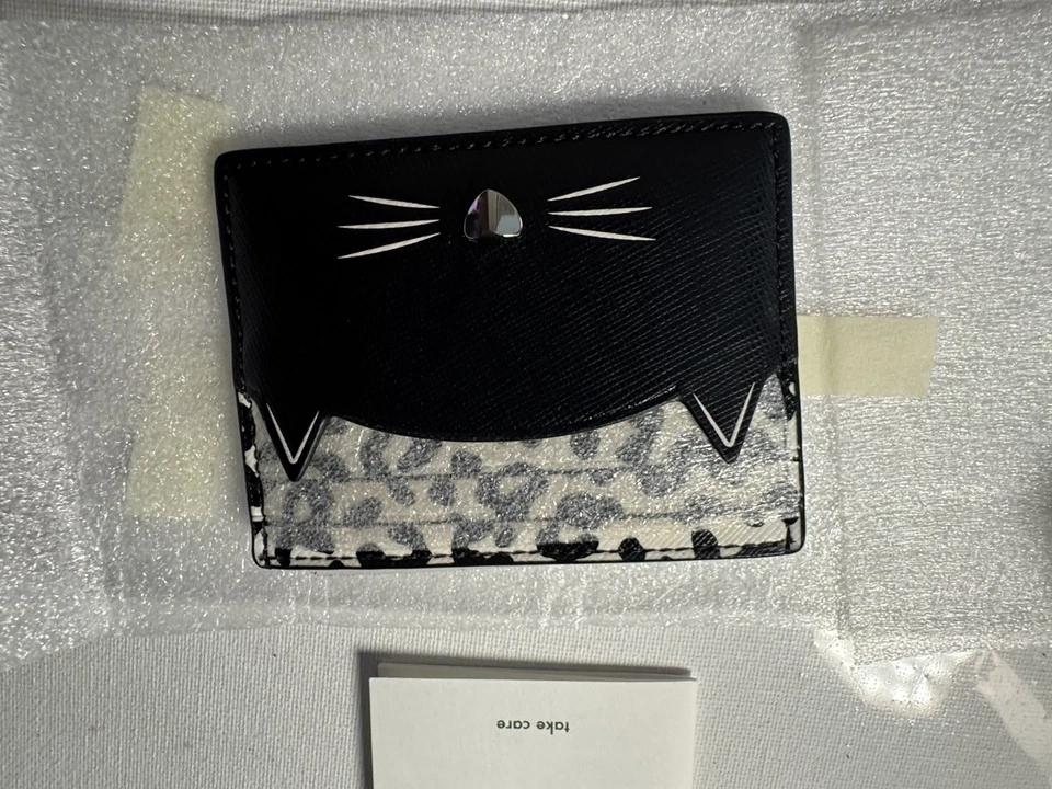 NUEVA Cartera Kate Spade Negra Delgada Portatarjetas *AUTÉNTICA Envío Gratuito Foto 4 de 4