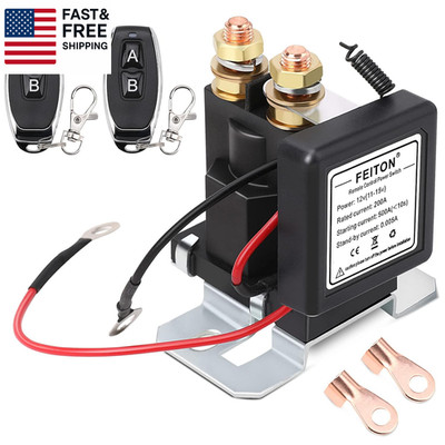 High Current Battery Disconnect Switch Remote Kill Switch for Car Truck 500A Sta