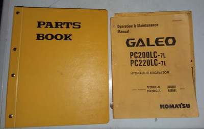 Komatsu Galeo Hydraulic Excavator PC220LC-7L Parts Book and Operator,maintenance