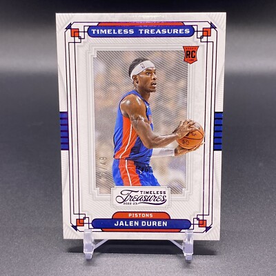 #/49!  2022-23 Timeless Treasures Jalen Duren RC Detroit Pistons Rookie #347