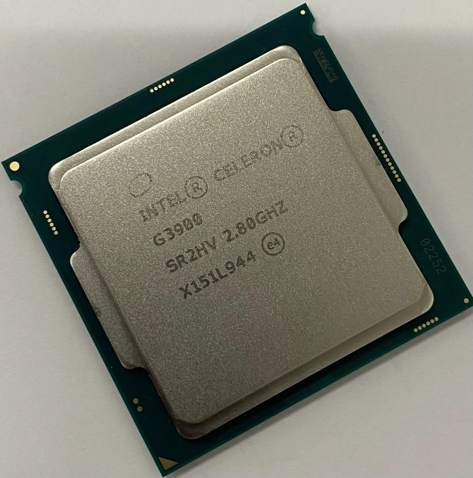 Procesador de escritorio Intel Celeron Dual-Core G3900 2,80 GHz 2 MB LGA1151 CPU SR2HV Foto 2 de 3