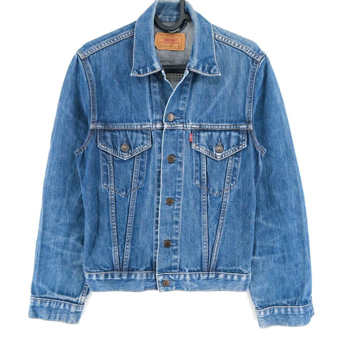 Levi's 70500 04 Navy Blue Vintage Denim Jeans Jacket Size S Levi's 70500 04 Navy Blue Vintage Denim Jeans Jacket Size S