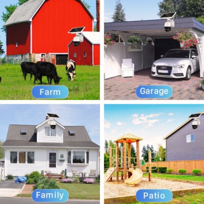 4 MP Vollfarb Smart CCTV Drahtlose Kamera Home PTZ Eingebauter Akku