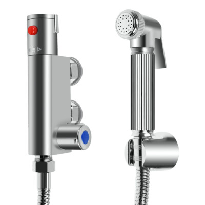 Hygienische Bidet-Dusche Fürs WC – Edelstahl-Schlauch Bis 2 M, Druckregler, Einfache Montage Ohne Bohren