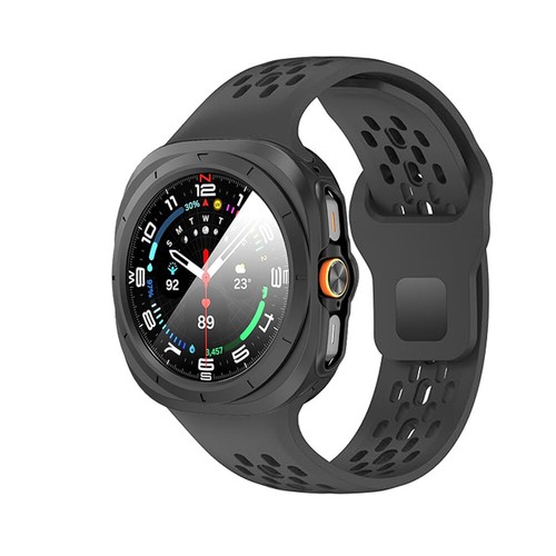 Hard Bumper Built-in Tempered Glass Film for Samsung Galaxy Watch 7 Ultra 47mm - Photo 12 sur 12