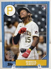 2022 Topps Series 2 Oneil Cruz RC 1987 THROWBACK BLUE SP #87TB-48