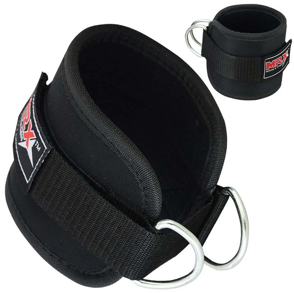 Tobillo D Anillo Correa Muslo Polea para Levantamiento de Pesas Acolchado Tobillera Puño Correas de Gimnasio Foto 3 de 4