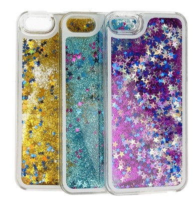 FUN CASE Handy Glitzer Sterne Flüssig Schale Sternenstaub Apple iPhone XS Max