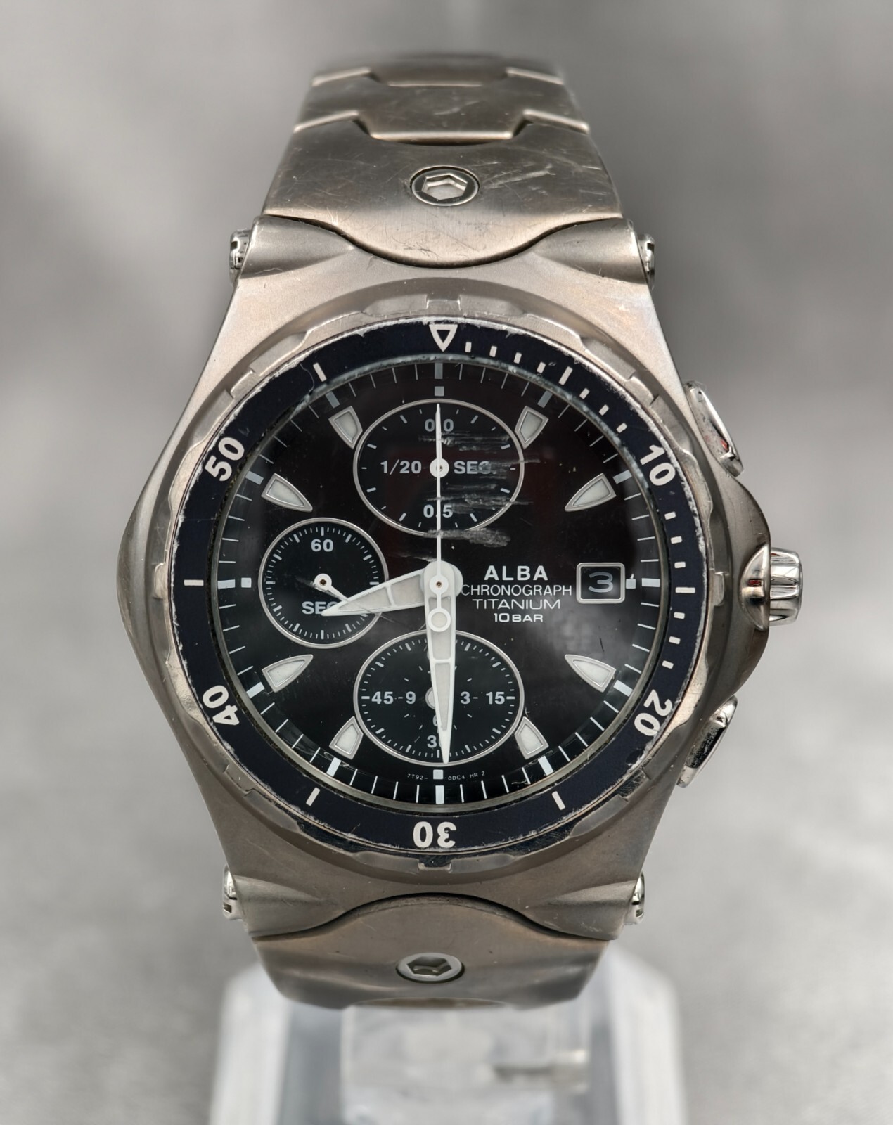 SEIKO ALBA 7T92-0CV0 QUARTZ CHRONOGRAPH SEIKO ALBA 7T92-0CV0 QUARTZ CHRONOGRAPH