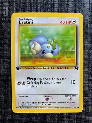 Pokemon Dratini 1st Edition Team Rocket Eng 53 M T Ebay