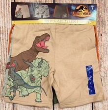 Jurassic World Character Kids Sz 7 - 3-Pack Fleece Short Set