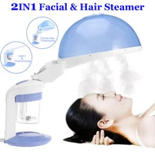 Hair & Facial Steamer with Bonnet Hood Humidifier Hot Mist Moisturizing Machine
