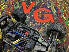 Rustler® 4x4 Black Chassis Brace Brushed Brushless VXL XL-5 By VG Racing