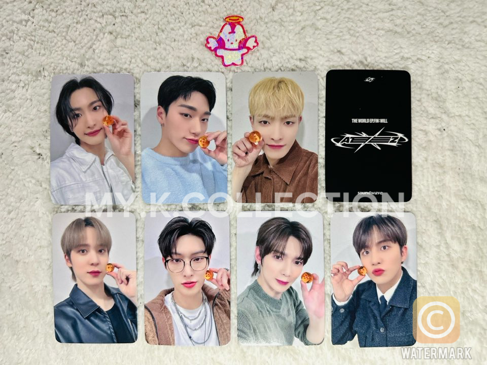 ATEEZ Soundwave marble Luckydraw poca photocard [ THE WORLD EP.Fin