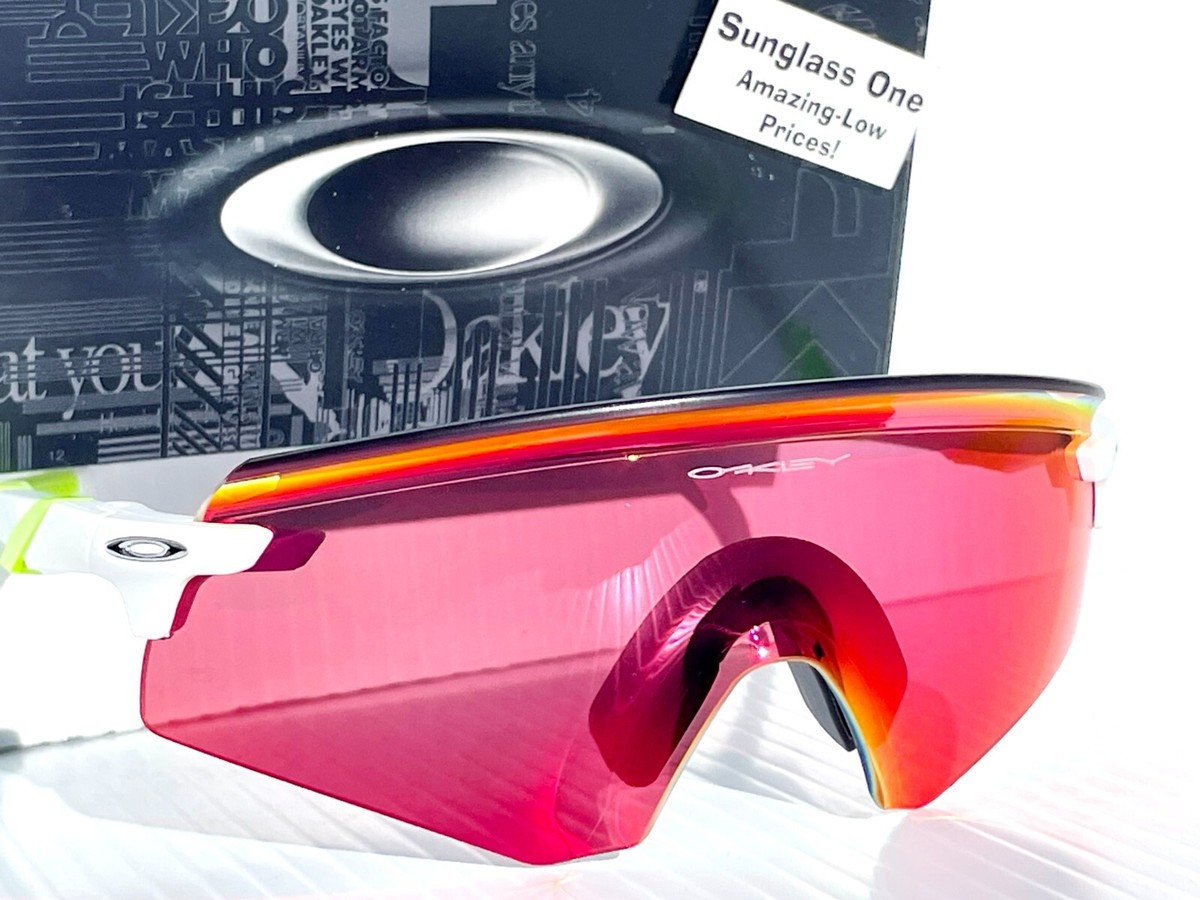 NEW Oakley ENCODER Matte White Lime Green PRIZM Field Ruby NEW Oakley ENCODER Matte White Lime Green PRIZM Field Ruby
