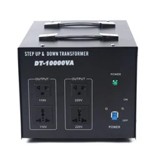 Heavy Duty 5000W/10000W Voltage Transformer Step Up/Down 110V to 220V Converter