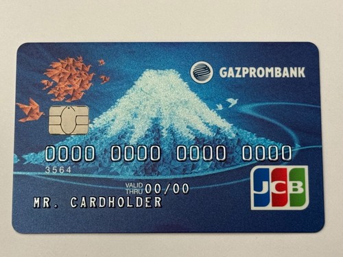 Gazprombank Credit Card▪️Russia▪️Sample▪️Chip▪️Collectible Only▪️Mount Fuji