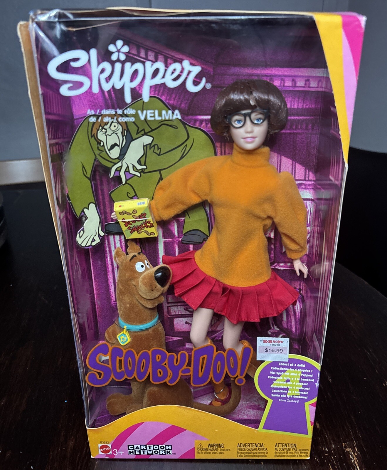 Scooby Doo Barbie Skipper as Velma With Scooby Doo Dog  NIB