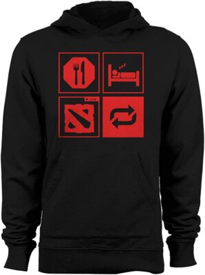 Living In This Vicious Circle Eat Sleep Game Repeat Unisex Hooded Sweatshirt