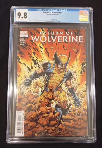 Return of Wolverine #1, CGC 9.8, Marvel, November 2018, Direct