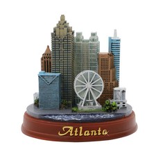 Estatua de Atlanta réplica 3,25 pulgadas horizonte modelo Atlanta estatuilla recuerdo