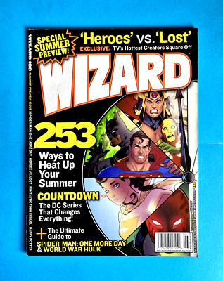 WIZARD #188 COMICS MAGAZINE  STEPHANE ROUX DC COUNTDOWN COVER  JUN 2007  VG